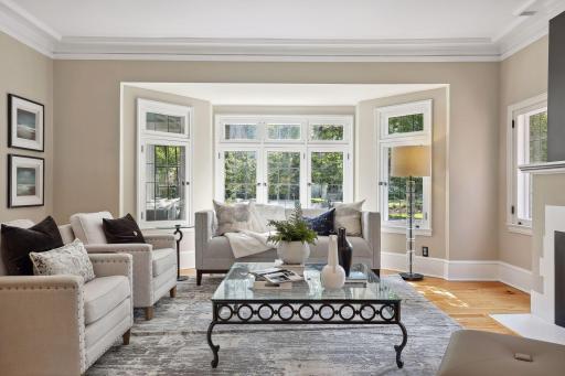 Photo for 2708 Irving Avenue S, Minneapolis, MN 55408 - Listing #6391325 Bay windows with leaded mullions flood the room with ambient light