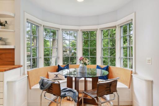 Complete with informal dining overlooking the yard.