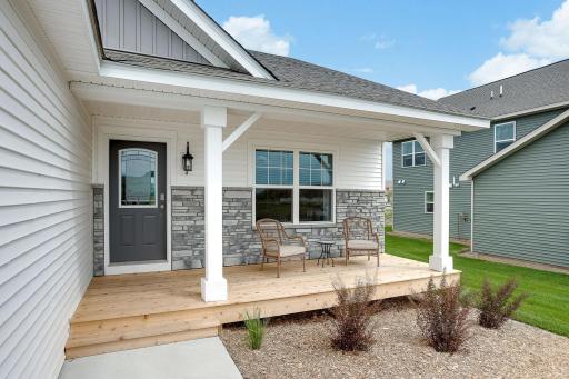 Inviting front porch is great to welcome your guests.