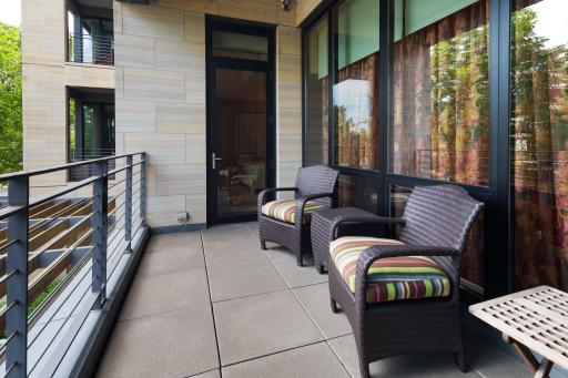Large, roomy patio connecting the master suite and guest bedrooms.