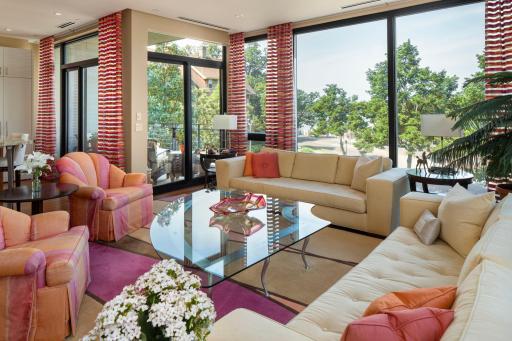 Main living area with heavy duty floor to ceiling windows. Baseboard heating as well. Enjoy all that Minnesota has to offer in terms of views and the changing seasons!