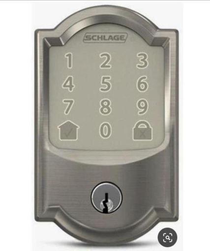 The Schlage Encode™ Smart WiFi Deadbolt pairs with the Amazon Key app to control your WiFi smart lock with your smartphone. Smart home features in photos are included with every home!.JPG