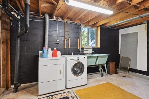 Laundry located in Basement