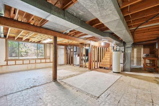 Walk Out Unfinished Basement