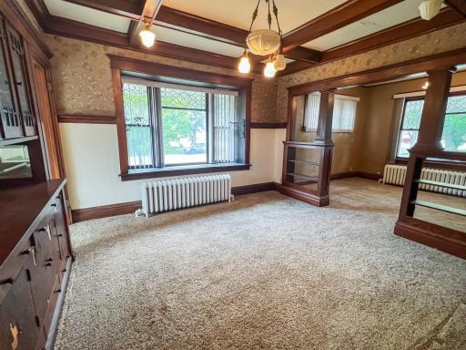 Beautiful woodwork and built-ins