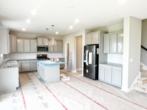 A work in progress that is coming along quickly. Feast your eyes on this expansive Lewis kitchen.