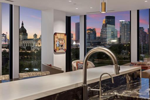 Terrific view from the kitchen sink.