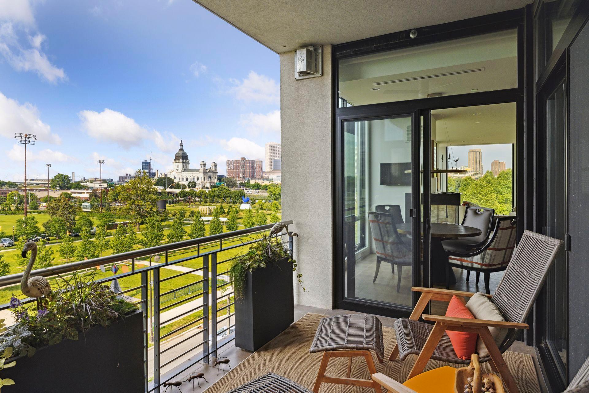 Enjoy coffee with a view on this porch adjacent to the kitchen, office and primary bedroom.
