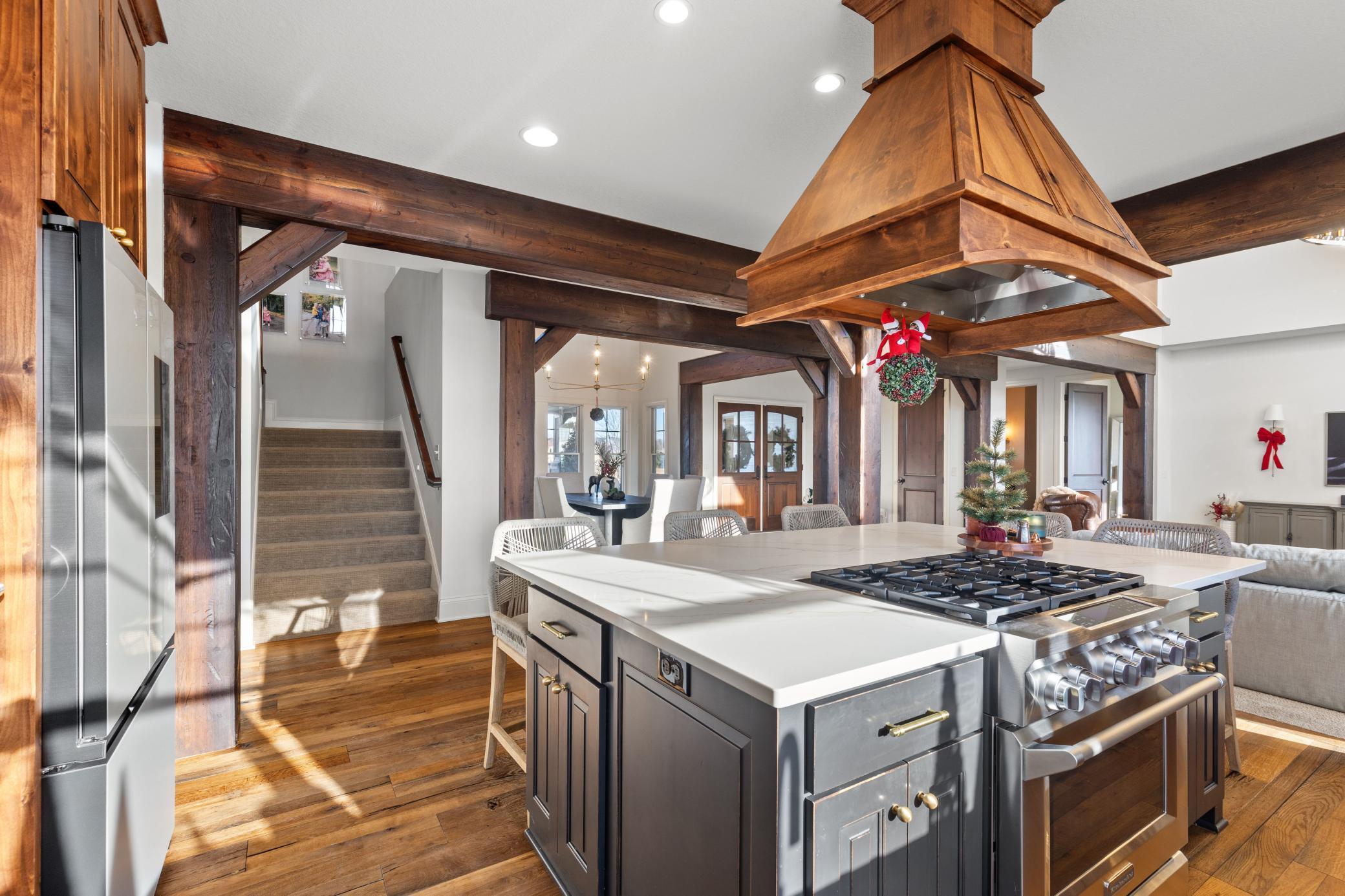 Kitchen range hood is a stunning design element that is the main focal point of the kitchen