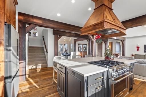 Kitchen range hood is a stunning design element that is the main focal point of the kitchen