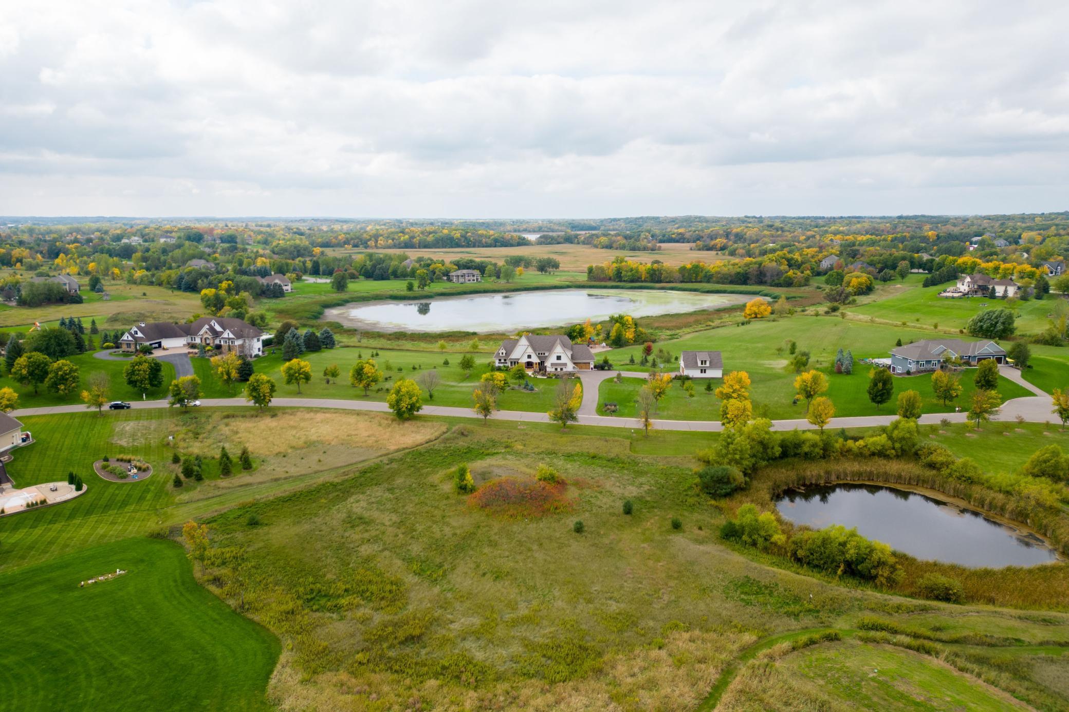 Aerial view of the property
