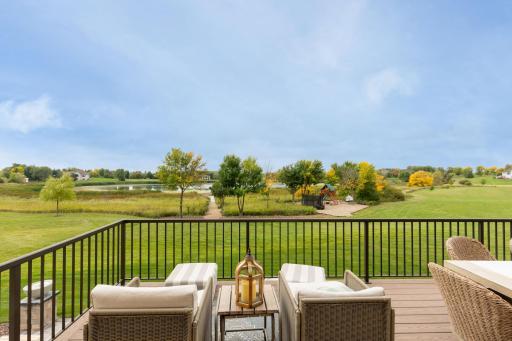 Can't beat the views in the back yard! Enjoy the open sky, serene pond and nature views.