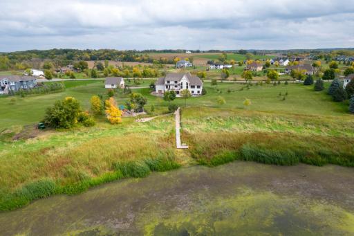 Enjoy the dock that walks down to the pond