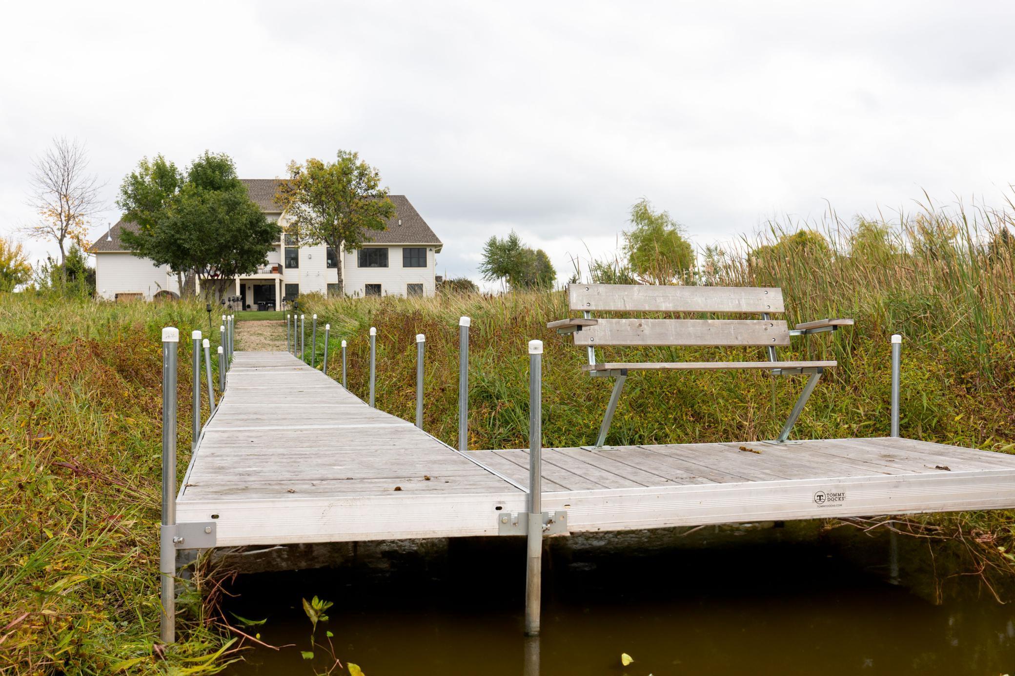 Enjoy the peaceful surroundings on the water's edge on the dock