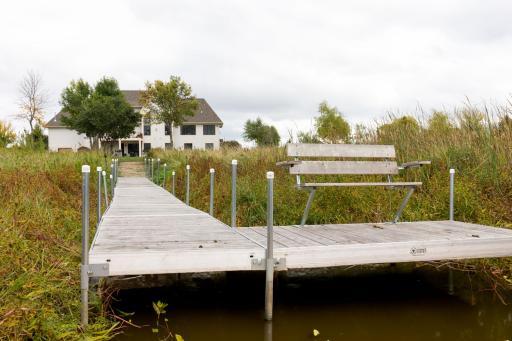 Enjoy the peaceful surroundings on the water's edge on the dock