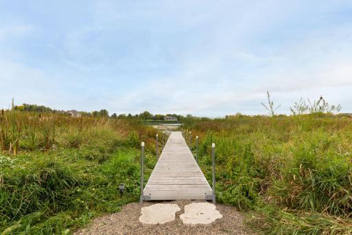 Dock leading down to the water