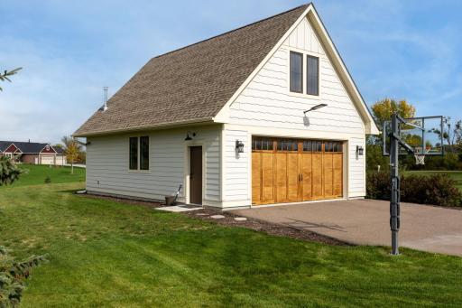 Detached garage renovated with bonus living/recreation space on the upper level