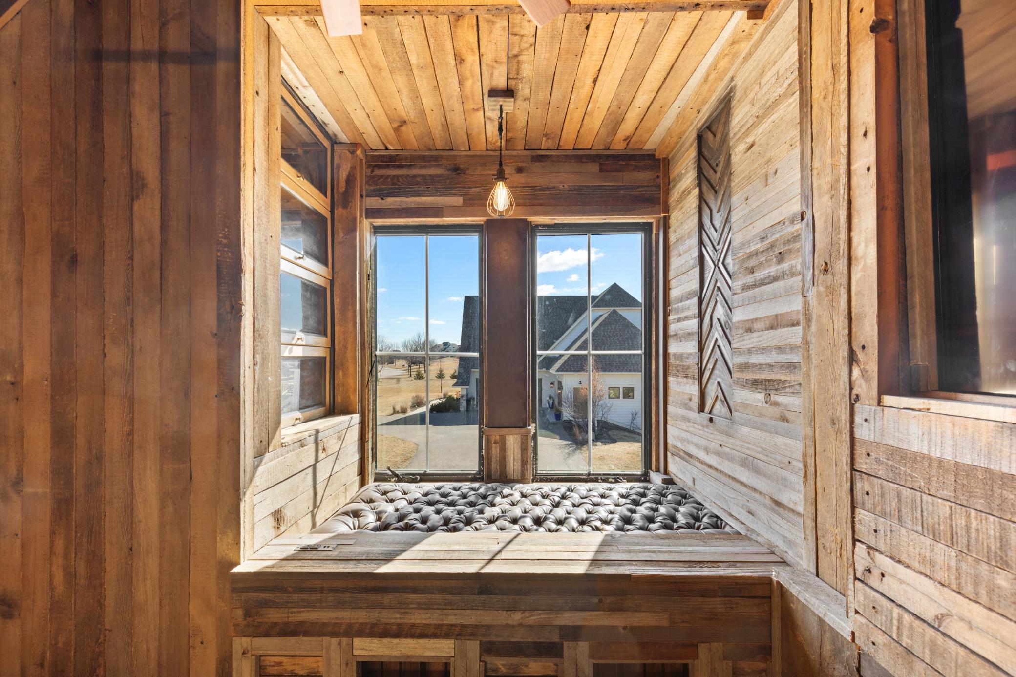 Even this space above the detached is full of custom details and unique charm!