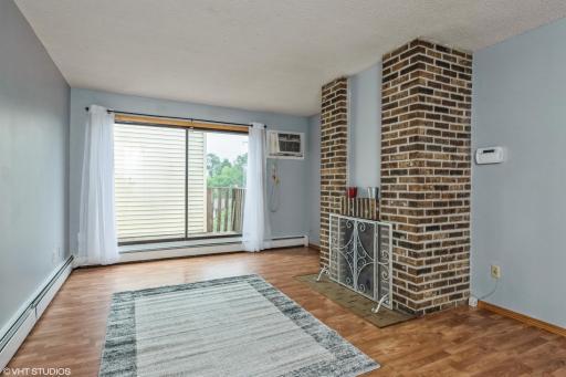 Mostly secluded balcony right off the living room