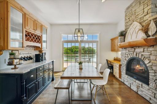 Kitchen Informal Dining Area with Coffee Bar