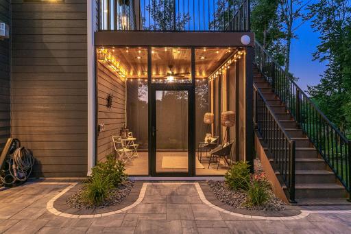 Gather in this 3 season porch with 10 ft tongue n groove ceilings, ceiling fan, tv hook up and more.