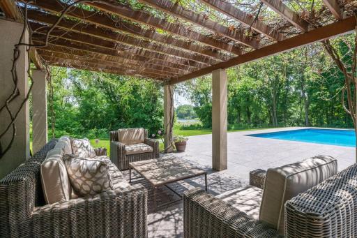Connect with family and friends on the deck and lawn while enjoying the views across the water.