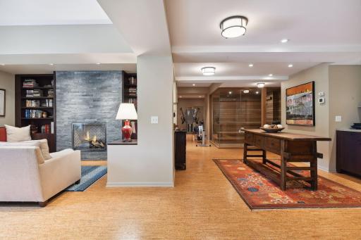 The spectacular lower level is an entertainer’s dream!