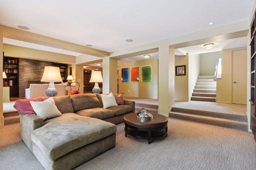 You will love the open concept showcased throughout the lower level.