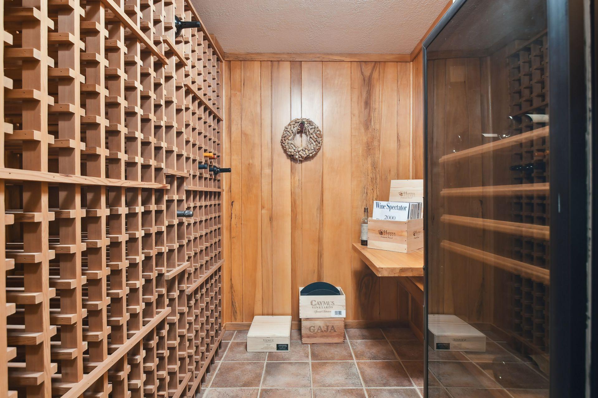 Wine enthusiast? Store your collection in the wine cellar.