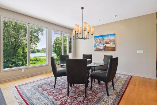 Easterly views drench this home in natural light.