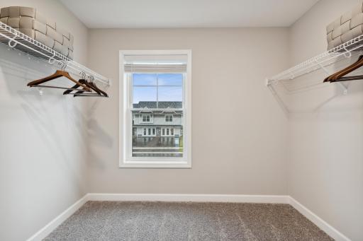 Large owners suite walk in closet! *Photos are of a model home, some features and colors may vary.