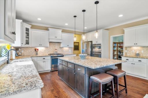 Notice the crown molding throughout the main level.