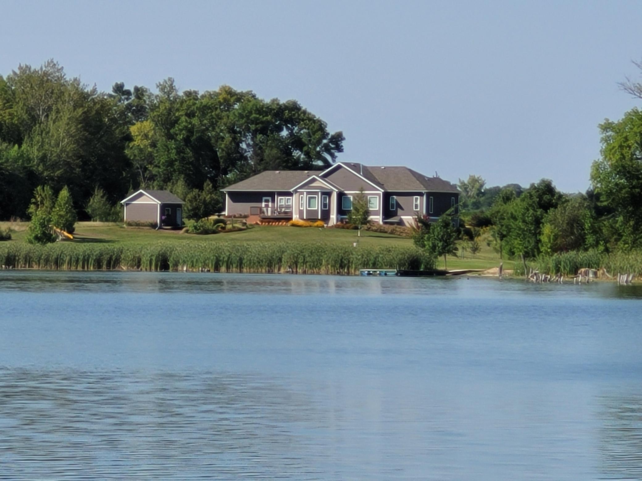 House & shed from Lake