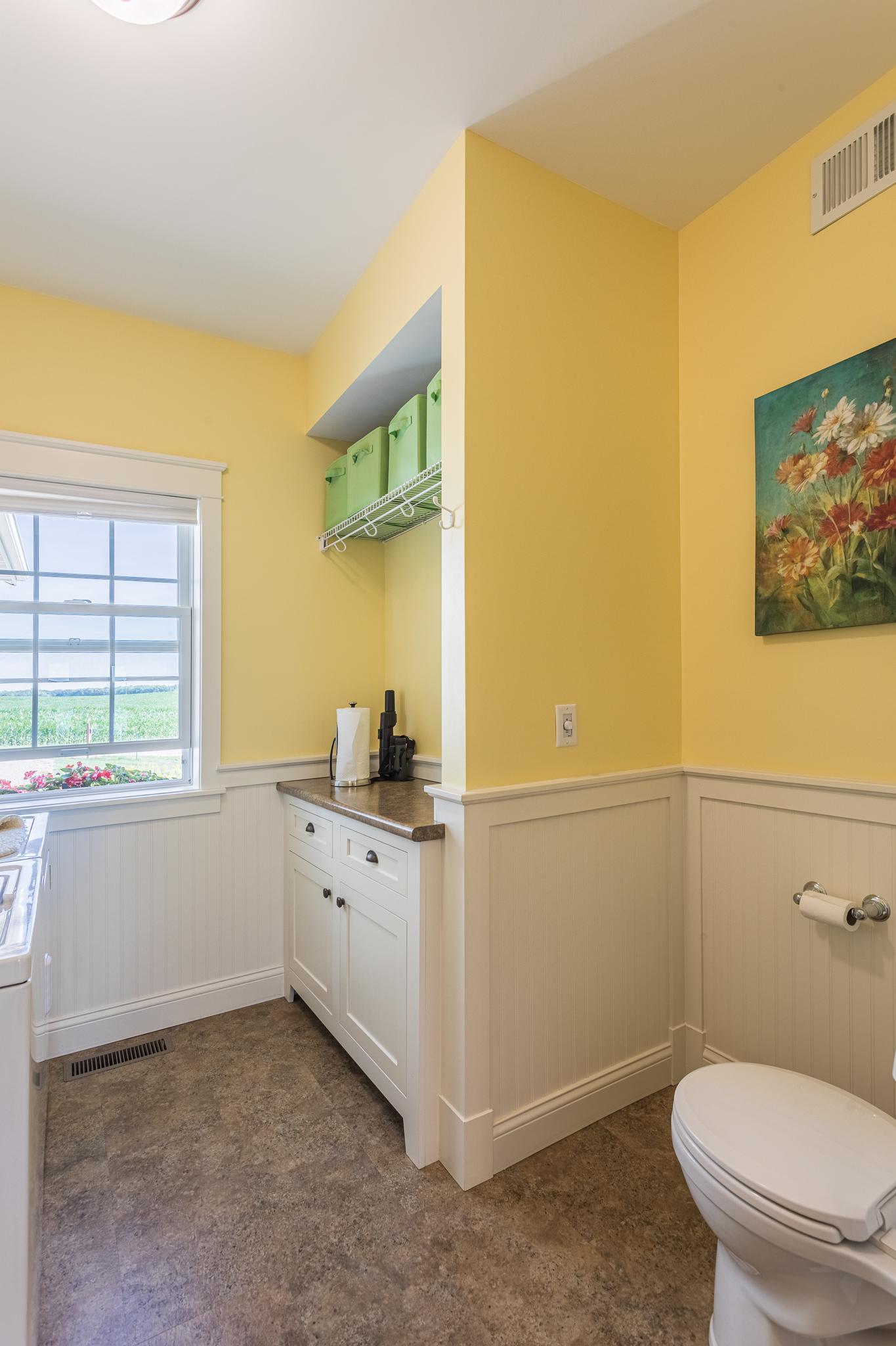 Half bath in Laundry Room
