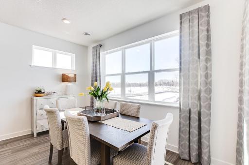 Lots of natural light shining in (pictures of model home)