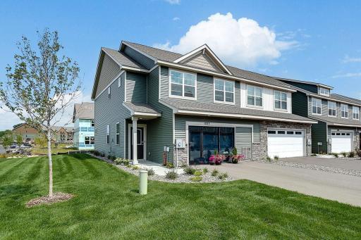 Front view of our model building. Colors and finishes may vary.