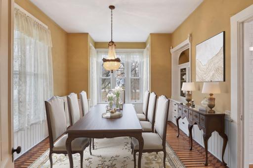 Formal Dining off the Kitchen - Virtually Staged