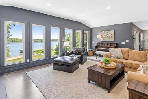 Nearly every room in the home comes with a lake view