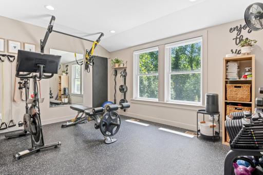 Another part of the addition was this quaint home gym
