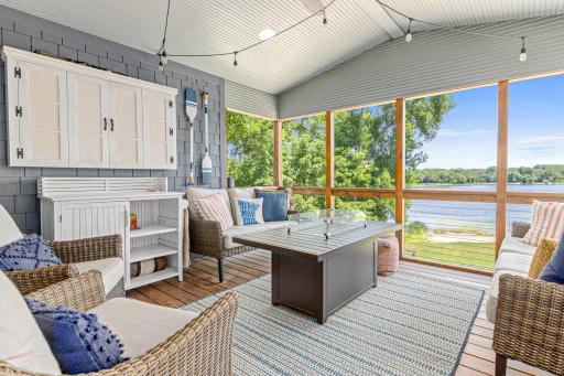 A 3 season porch off the dining area creates a sense of pure serenity