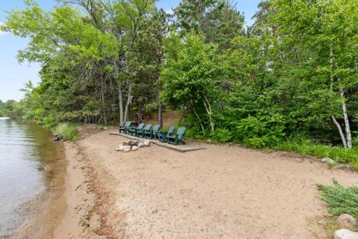 Sandy beach off the Main Cabin.