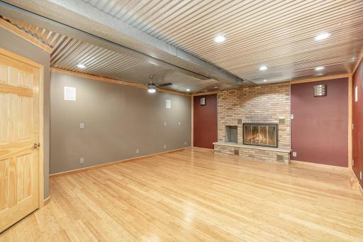 Lower level family room with bright lighting!