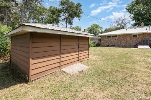Backyard shed.