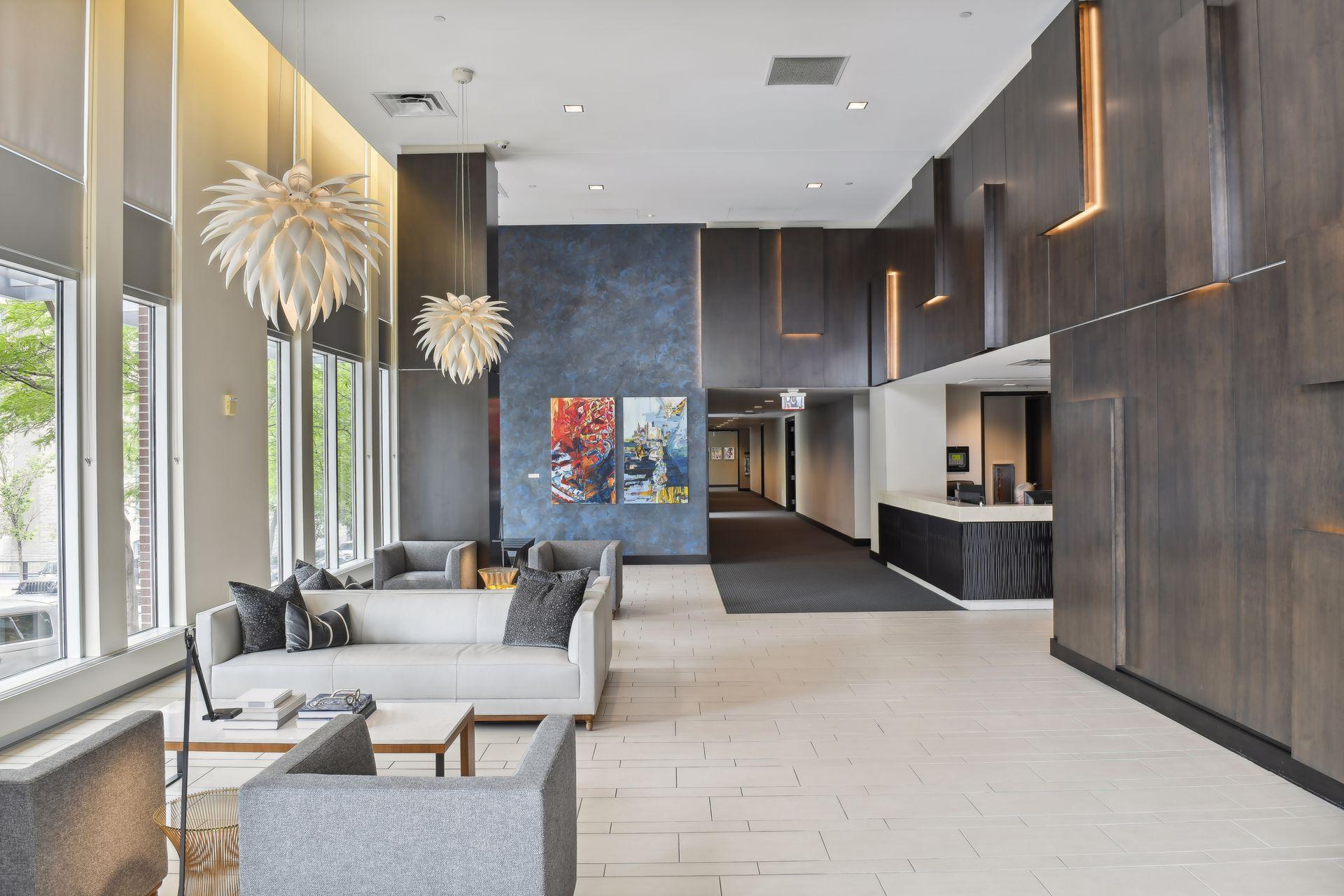 Front reception area with 24 hr staffing