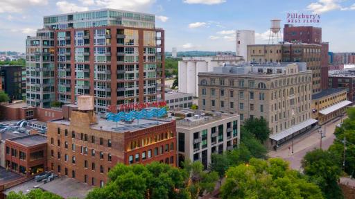 Immediate neighbor to The Phoenix on the River is Mill City on the right.