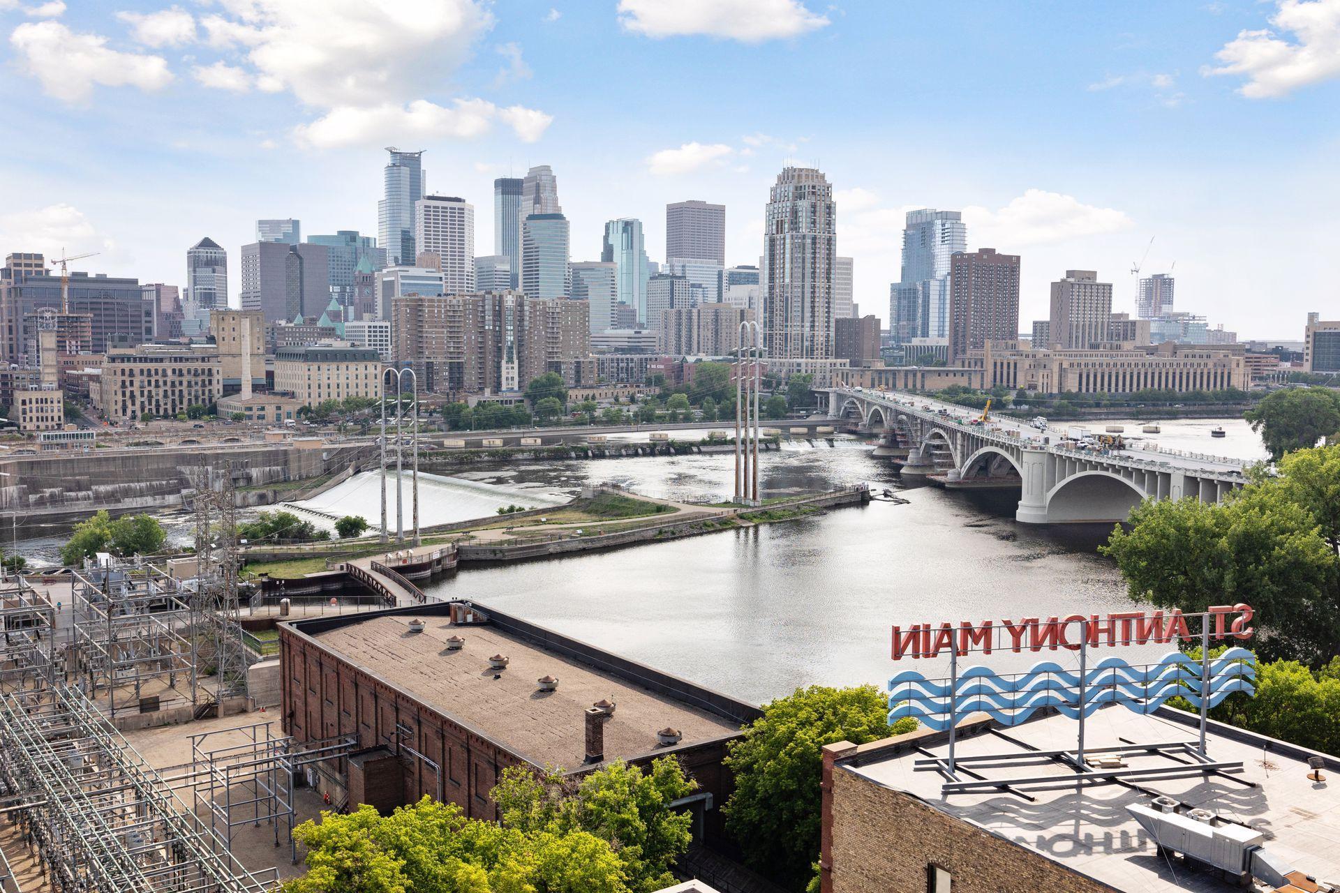 Wait till you see this view at night with the Stone Arch Bridge lights on!