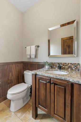 "Furniture Like" alder vanity cabinet w/ granite top