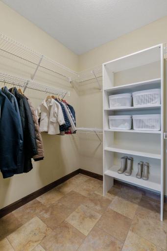 Oversized walk-in closet w/ pocket door access