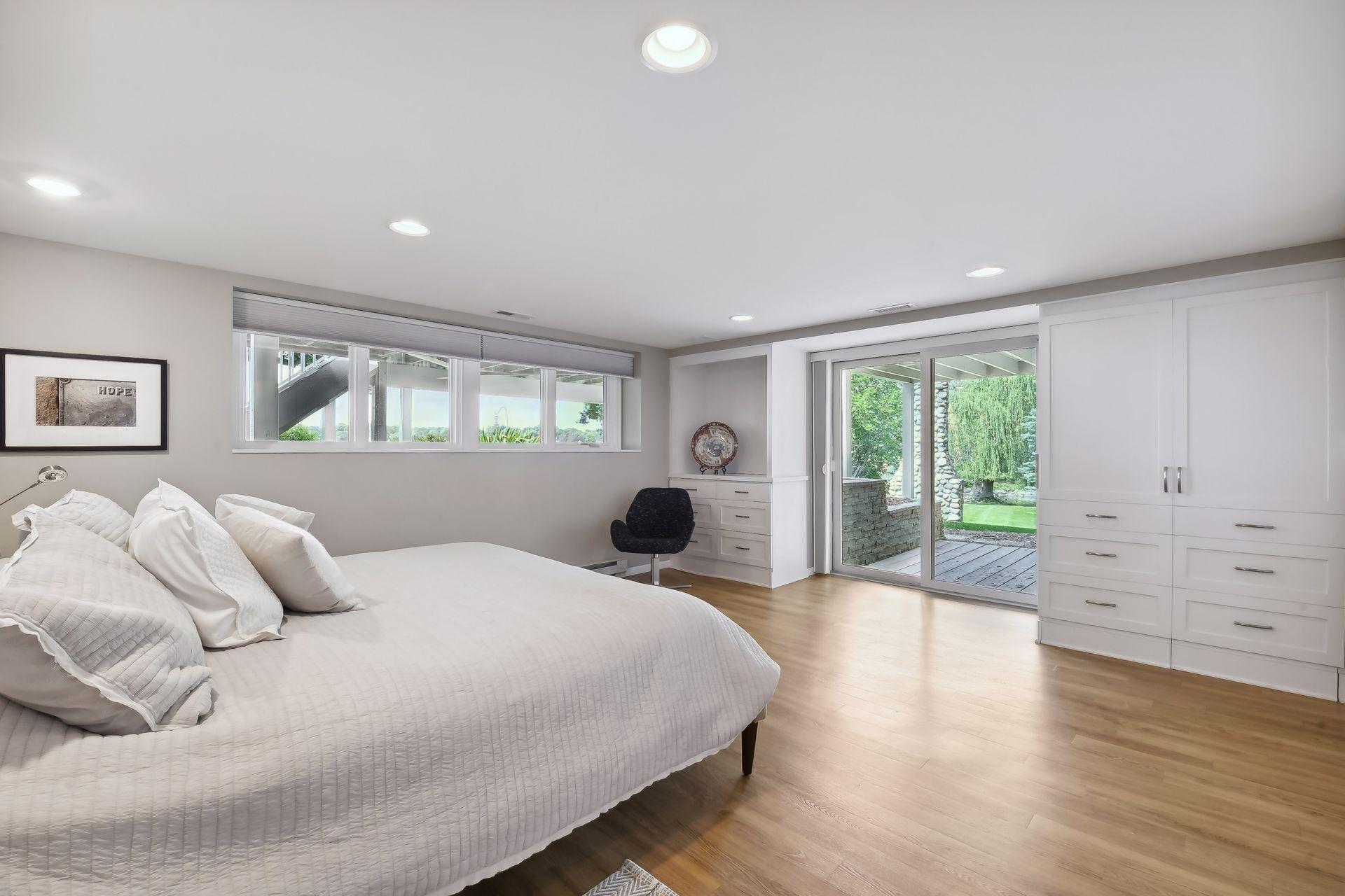 Bedroom 4 is on the lower walk-out level