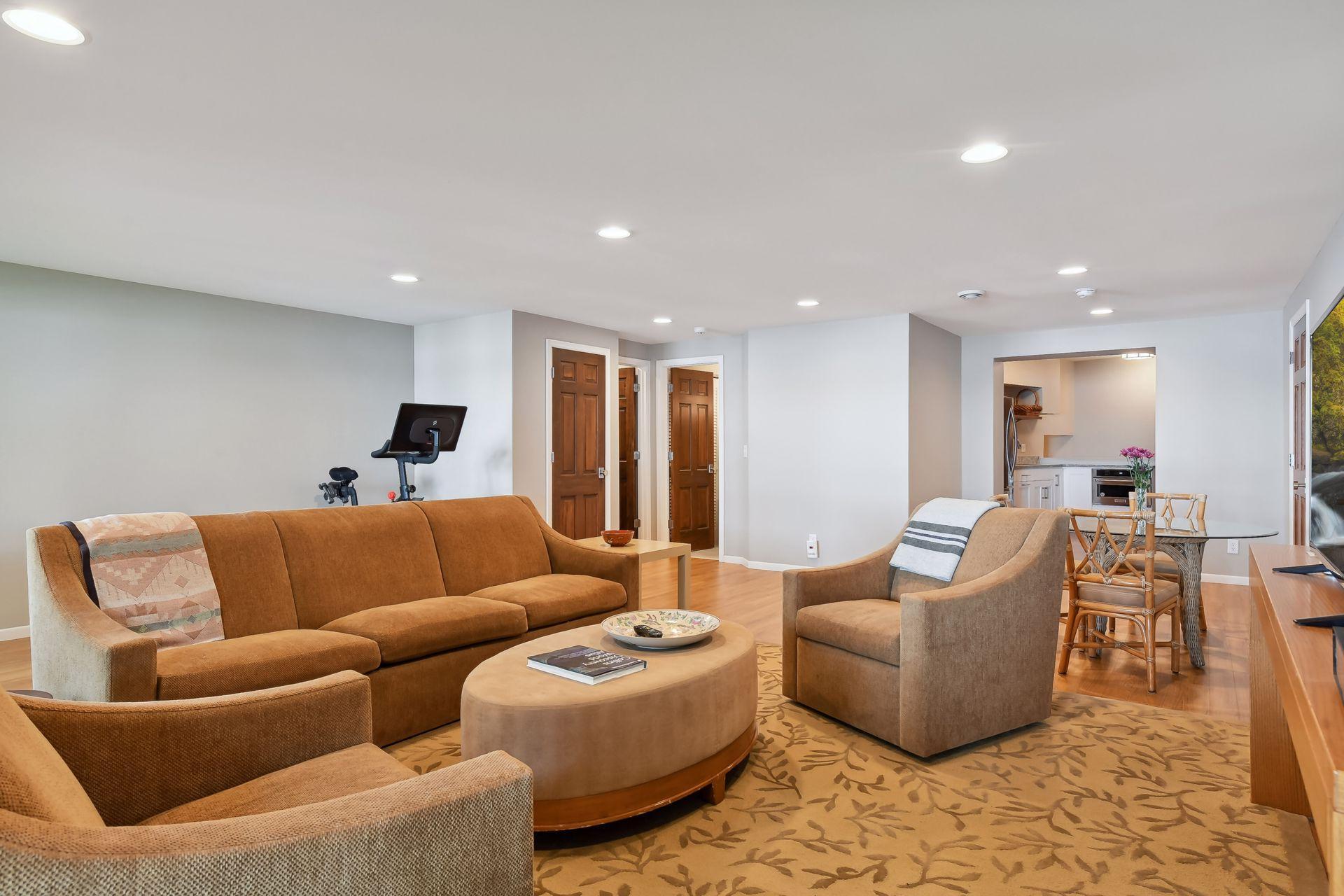 Great casual space to gather and relax